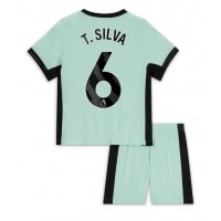 Chelsea Thiago Silva #6 Replika babykläder Tredjeställ Barn 2023-24 Kortärmad (+ korta byxor)